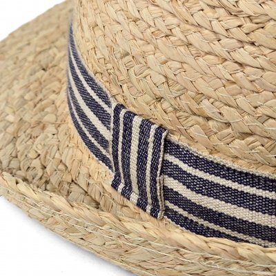 Stråhat - Gårda Marzagan Raffia Trilby (natur/blå)