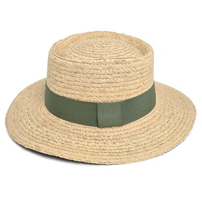 Stråhat - Gårda Palma Gambler (natur/grøn)