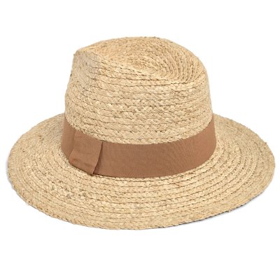 Stråhat - Gårda Positano Fedora (natur/khaki)