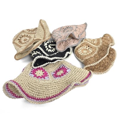 Stråhat - Gårda Rhodes Bucket hat (beige)