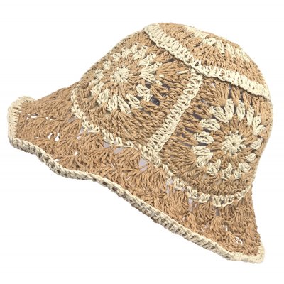 Stråhat - Gårda Rhodes Bucket hat (kaki)