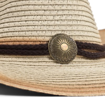 Stråhat - Gårda Taranto Western Hat (beige)