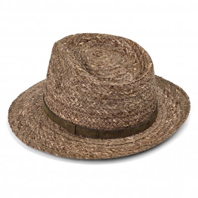 Stråhat - Gårda Tenerife Raffia Fedora (natur/brun)