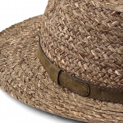 Stråhat - Gårda Tenerife Raffia Fedora (natur/brun)