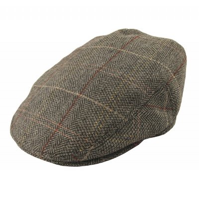Sixpence / Flat cap - Jaxon Tweed Flat Cap (brun-grå)