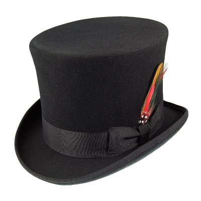 Hatte - Victorian Top Hat (høj hat) (sort)