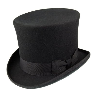 Hatte - Victorian Top Hat (høj hat) (sort)