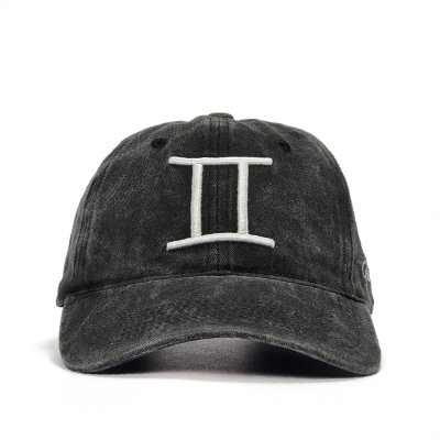 Caps - Gårda Zodiac Sign Gemini (sort)