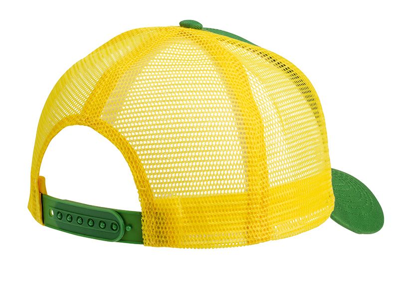 John Deere Berretto Baseball Colorblock Mesh Back - Grigio/Avorio - Cappello Da Lavoro E Tempo Libero Con Licenza Ufficiale, Taglia Unica Regolabile